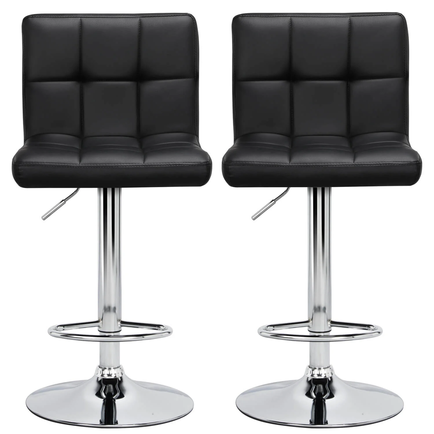 Yaheetech 21.7-30 Inch Swivel Bar Stools 2pcs