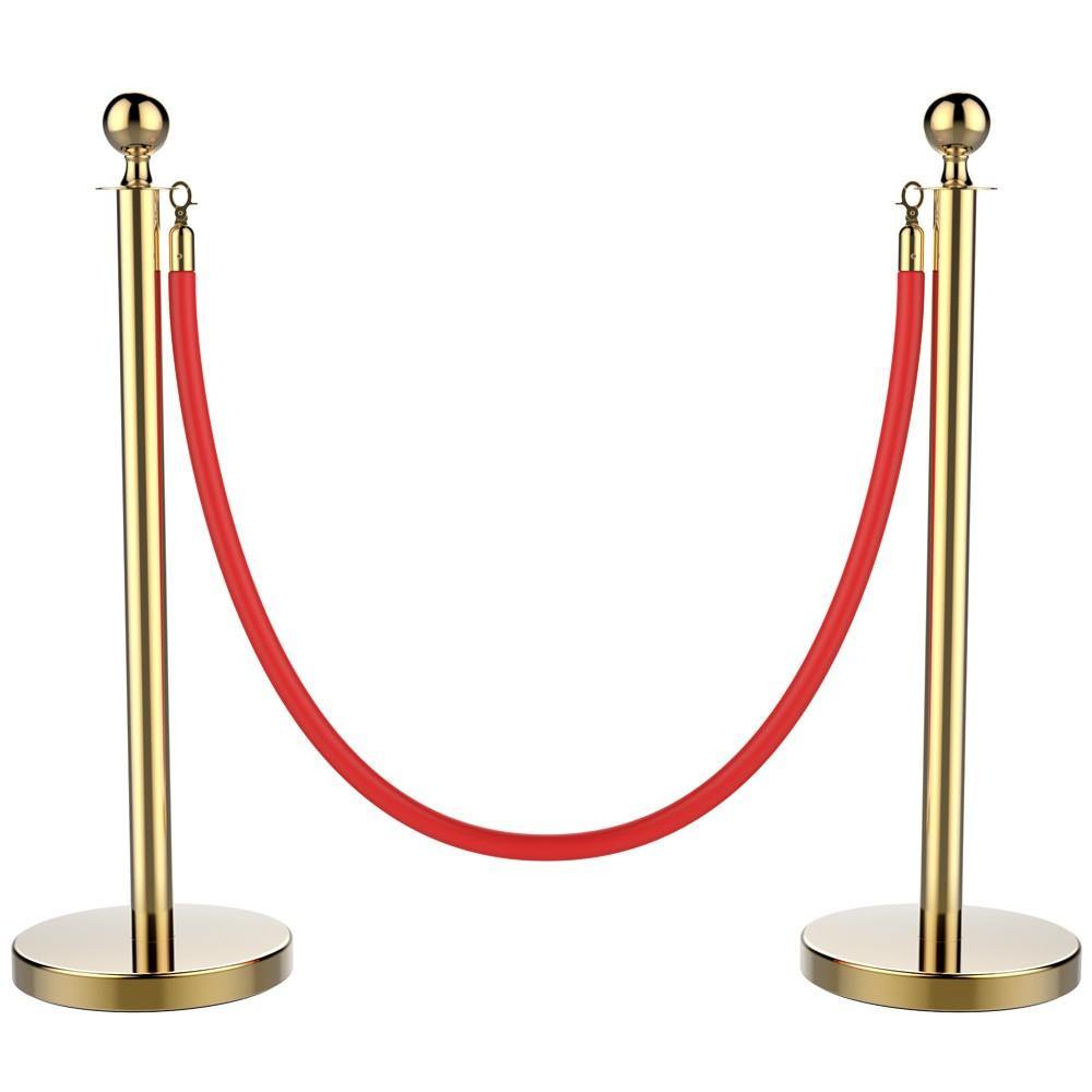 Yaheetech Stainless Steel Stanchions Set of 2 Posts