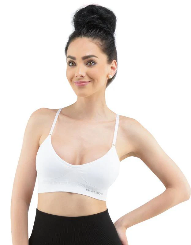 Convertible Padded Bamboo Bra with adjustable straps