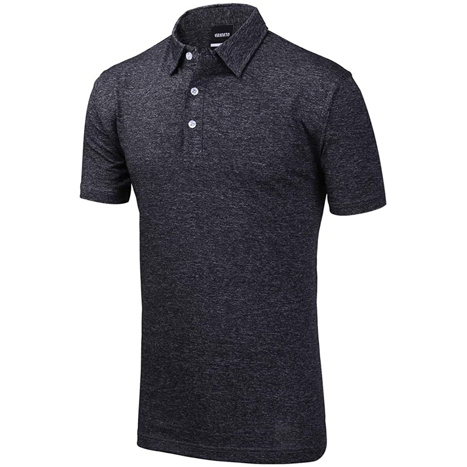 Yamato Men's Golf Polo T-shirt BLACK