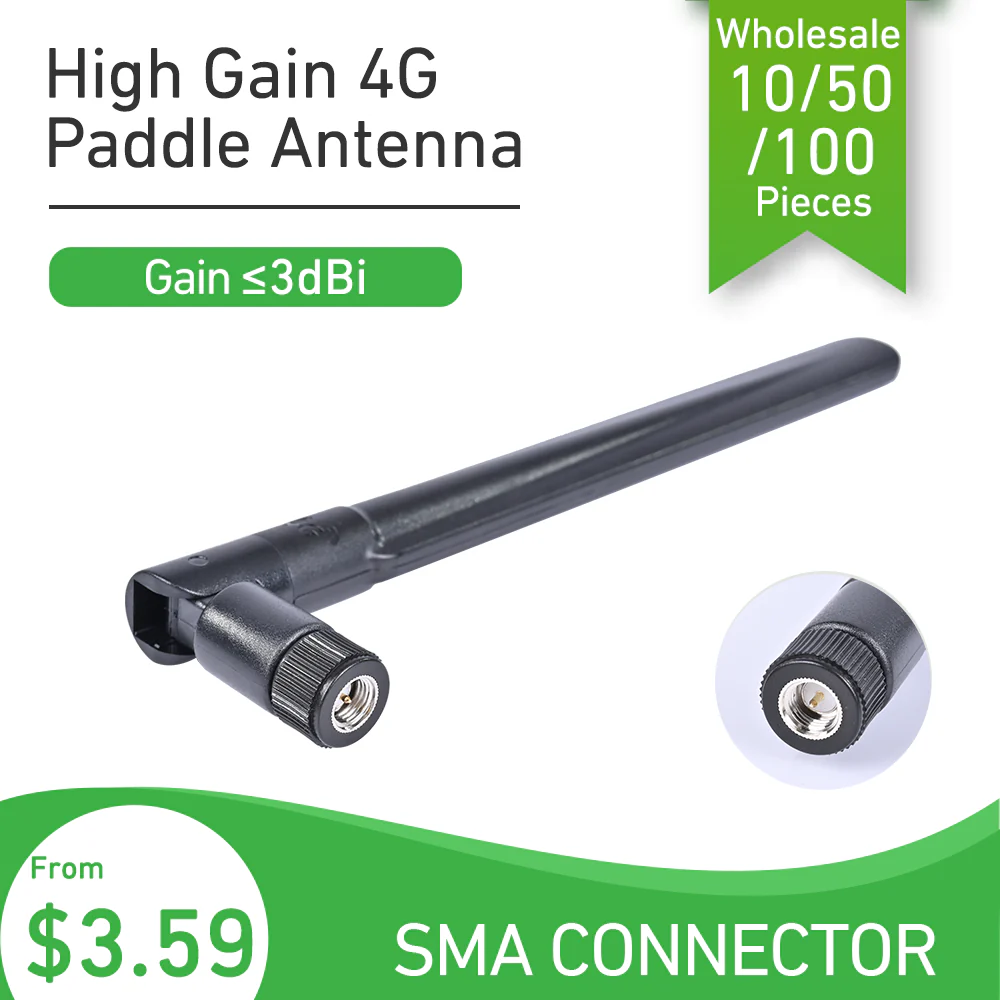 High Gain Omnidirectional 3dBi SMA-J 4G Paddle Antenna（AANT090046)