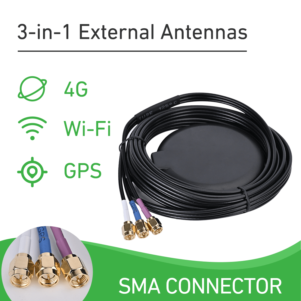 3-in-1 4G/Wi-Fi/GPS External Antennas