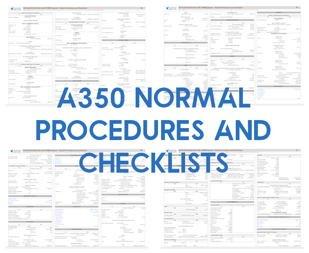 A350 Normal Procedures and Checklists