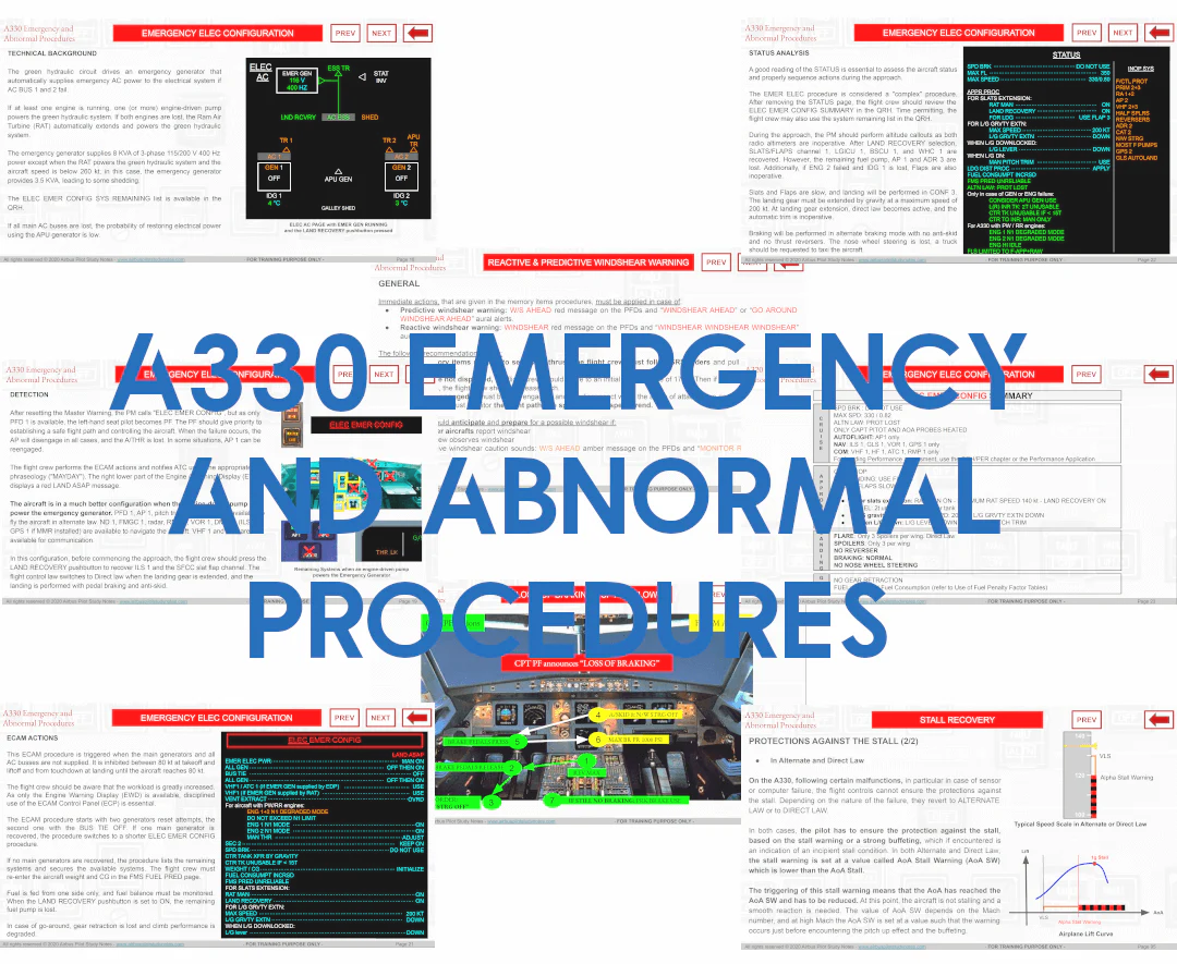 A330 Emergency and Abnormal Procedures Study Notes