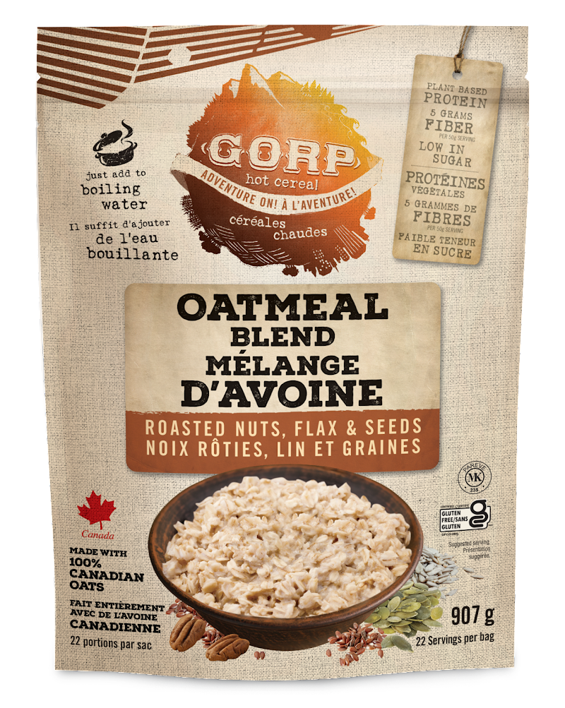 Roasted Nuts, Flax & Seeds  - GORP Oatmeal Blend