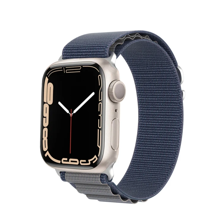 For Apple Watch Series 9 41mm DUX DUCIS GS Series Nylon Loop Watch Band(Blue)