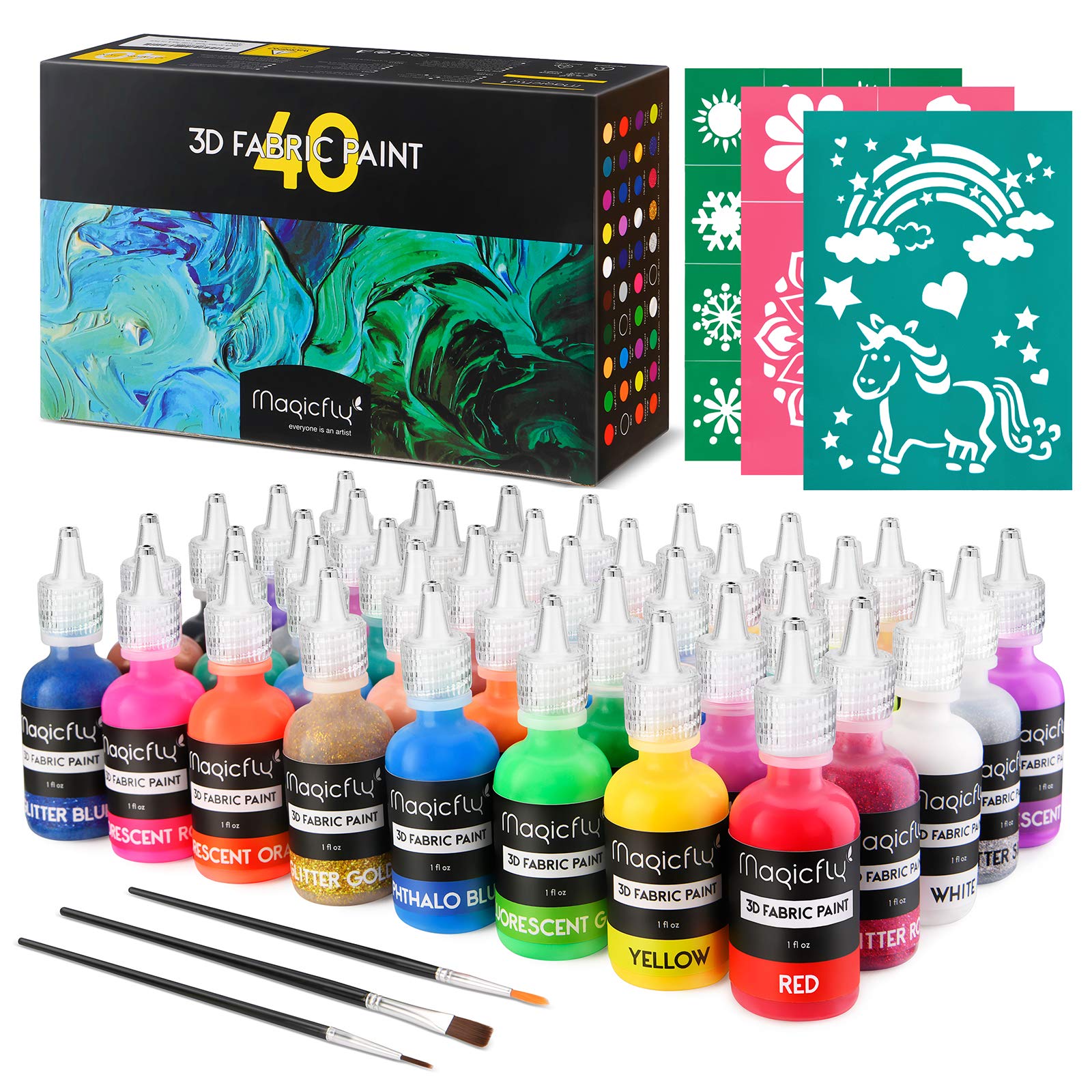3D Fabric Permanent Paint 40 Color
