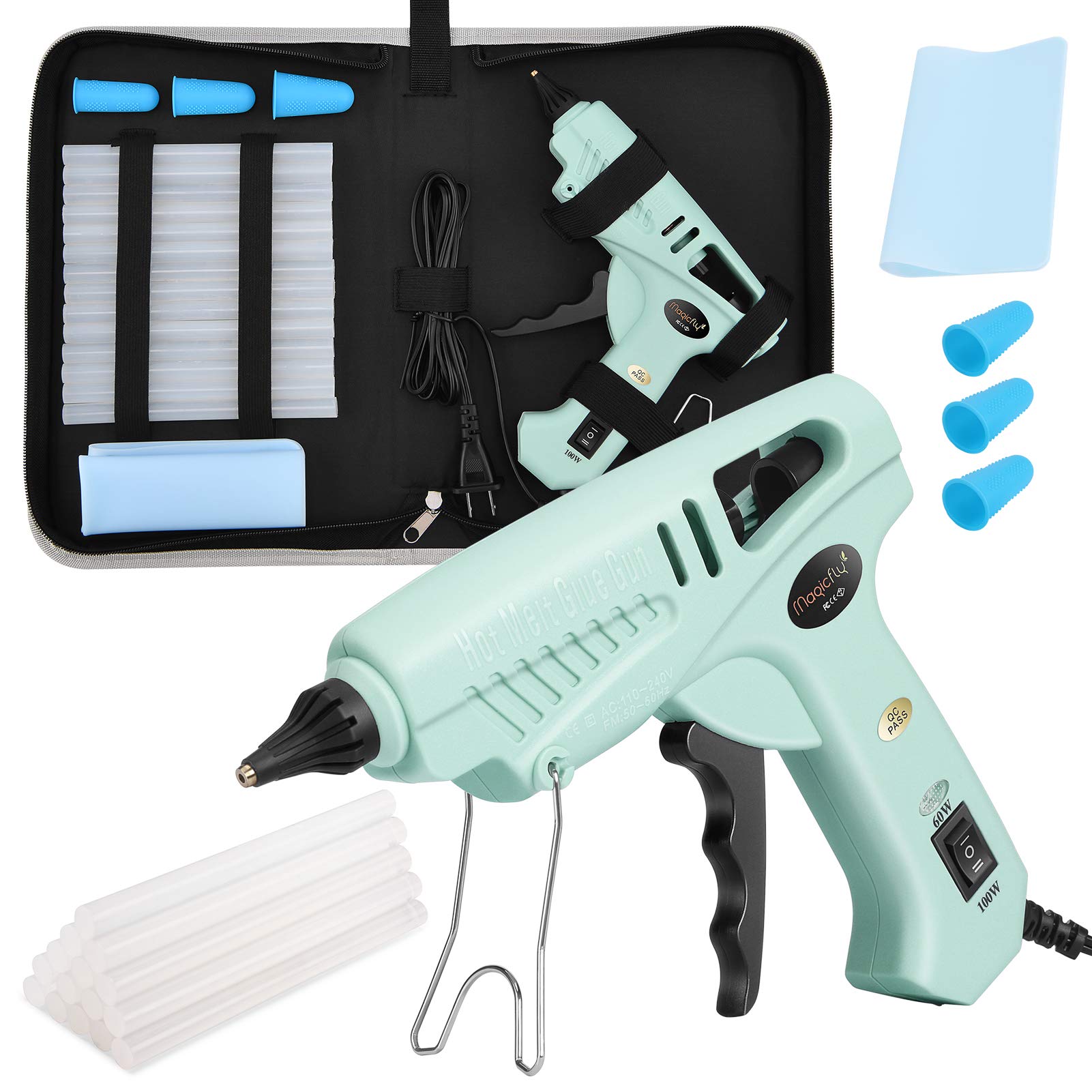Hot Glue Gun Kit Full Size with 15 Pcs Hot Glue Sticks