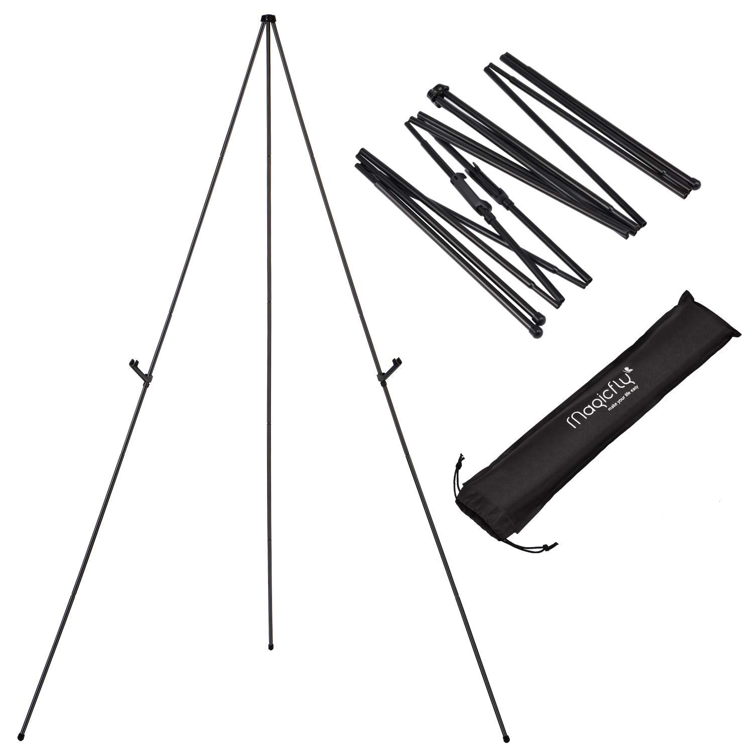 Easel Stand for Display Telescoping 63", Black
