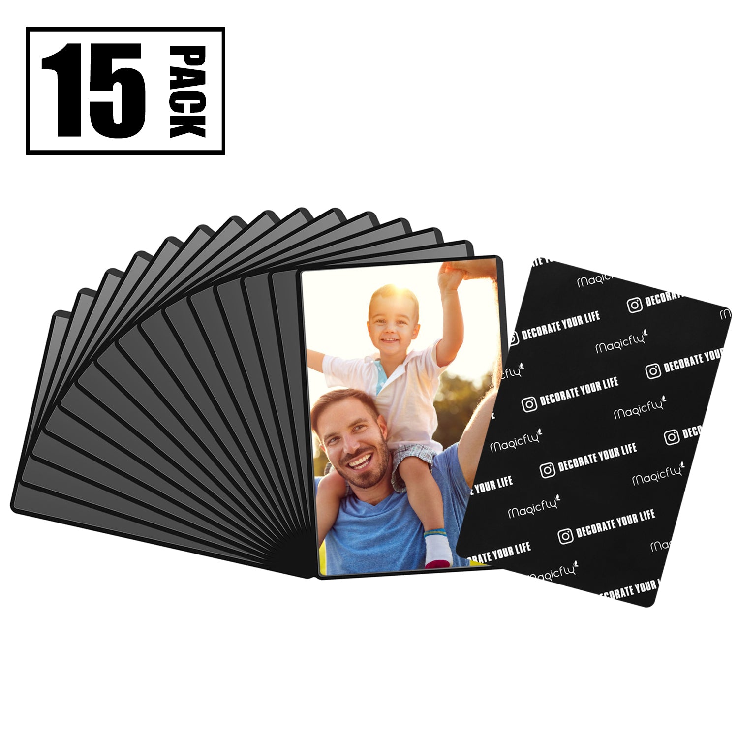 Magnetic Picture Frame with Clear Pocket 4"x 6" Pack of 15