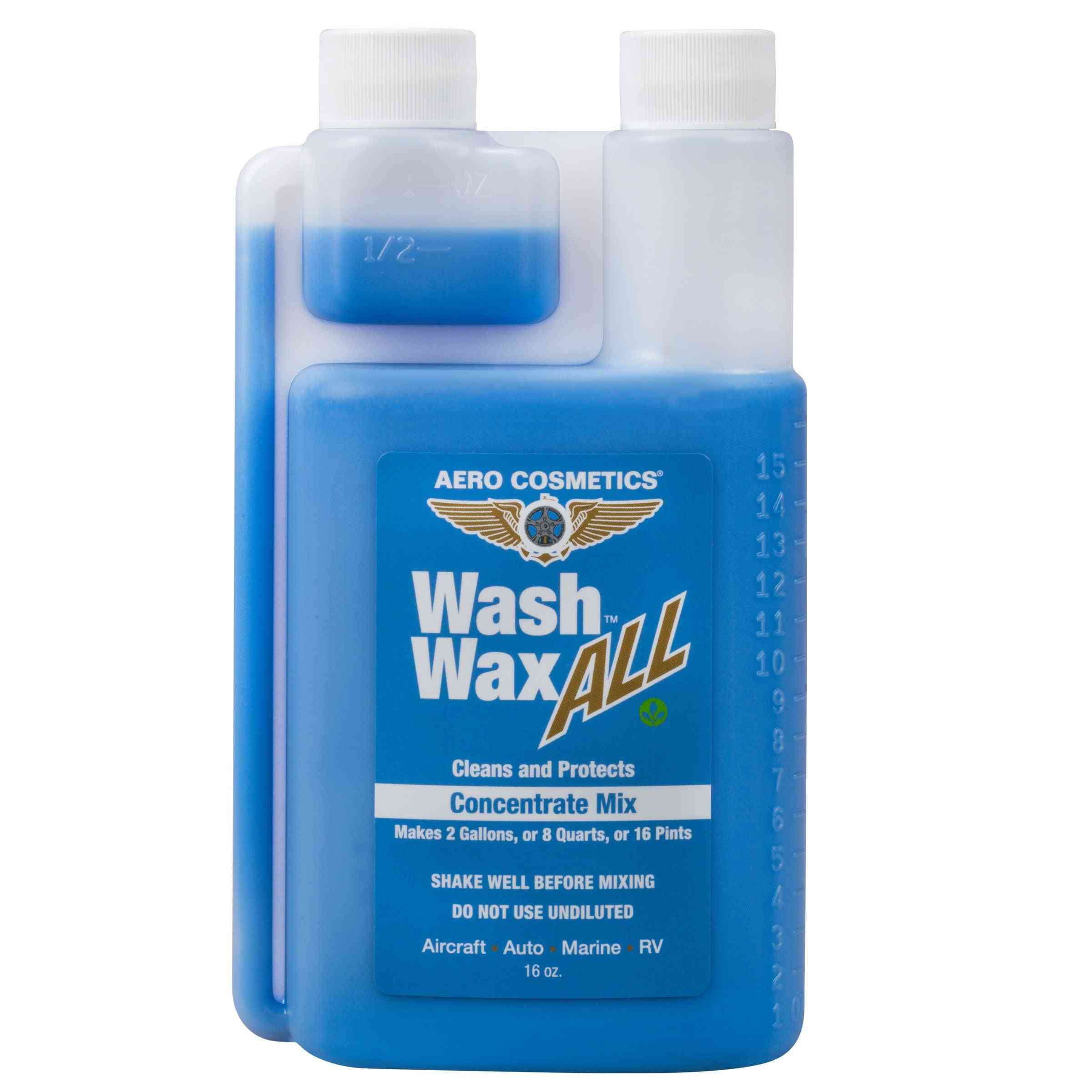 Wash Wax ALL™ 16.9 Fl. oz [Makes 2 Gallons] Concentrate - Waterless Wash Cleaner and Protectant