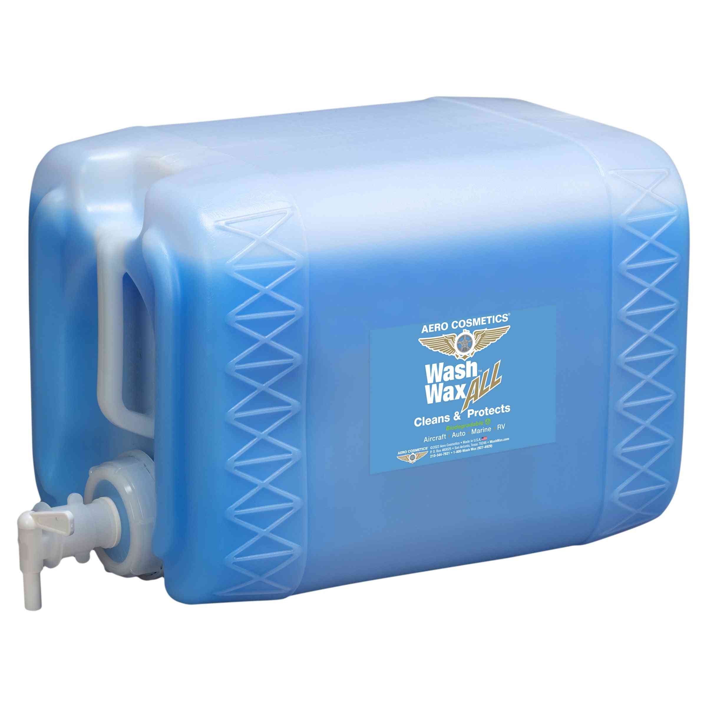 Wash Wax ALL™ 5 Gallon w/ Spigot - Free Shipping - Waterless Wash Cleaner and Protectant