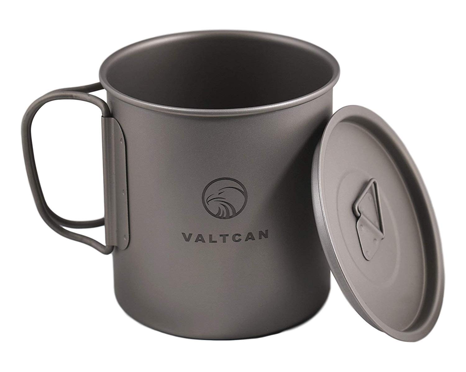 VALTCAN Titanium Camping Cup with Lid 450ml 15.2oz 81g