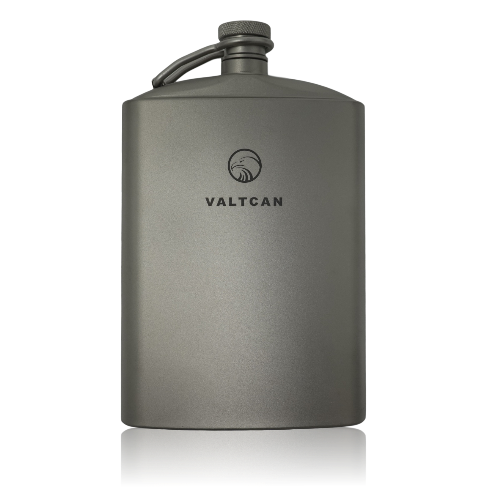 Valtcan Titanium Hip Flask Canteen 260ml 8.8 oz Capacity Ultralight 144g