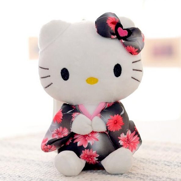 Creative Stuffed Animal Toy Hello Kitty Kimono KT Kawaii Doll Anime Toy