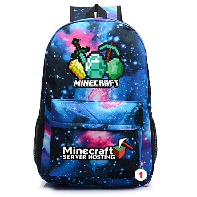 Minecraft Backpack  For Teens Student Bookbags Back to School Travel Gift Bag