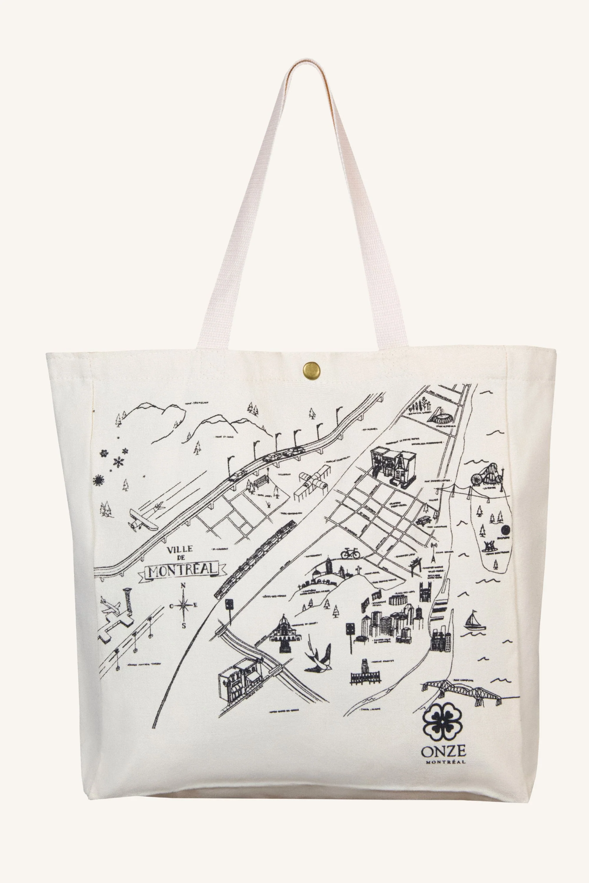 La Métropolitaine Montreal Canvas Tote Bag