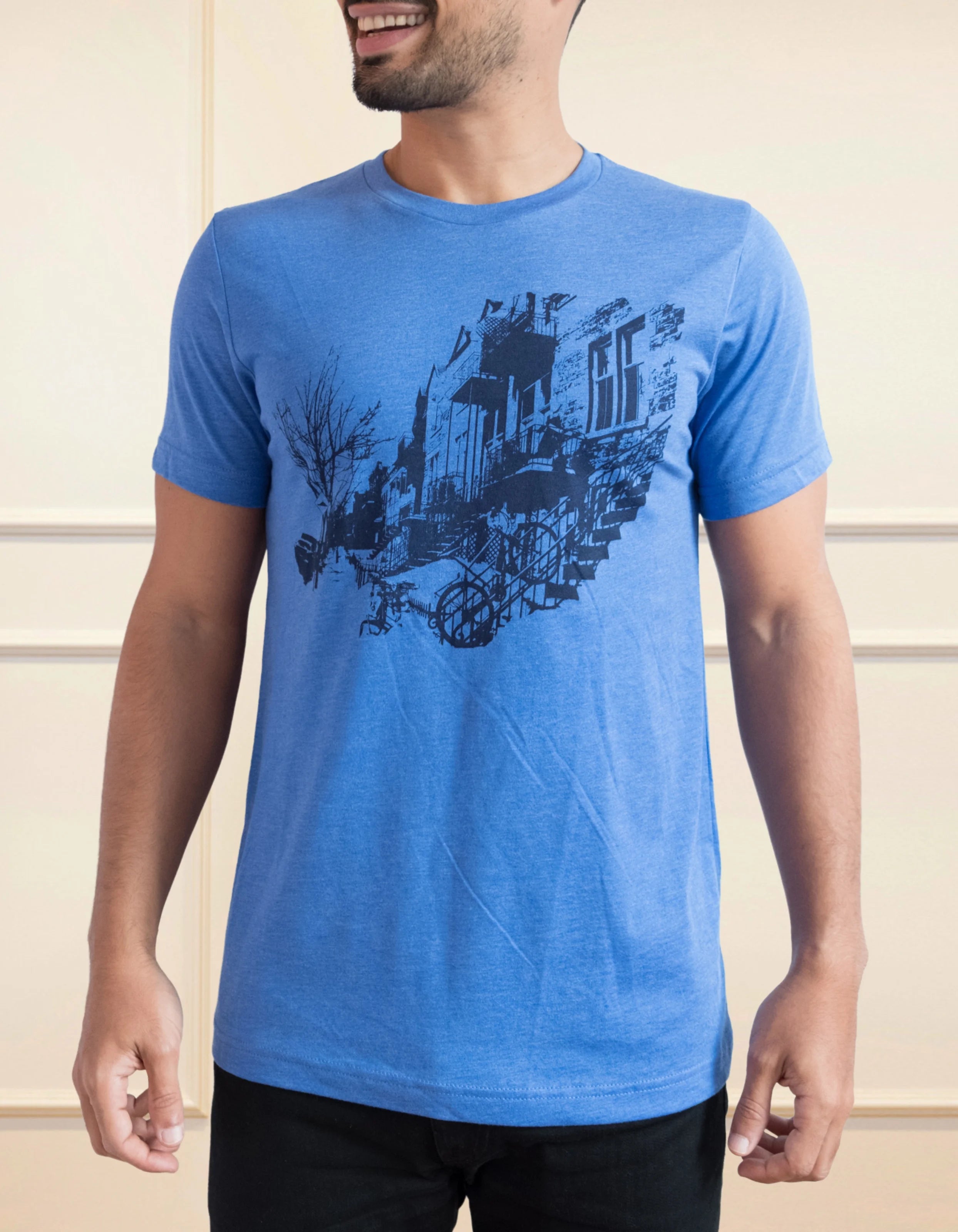 Miles end T-Shirt Men Blue