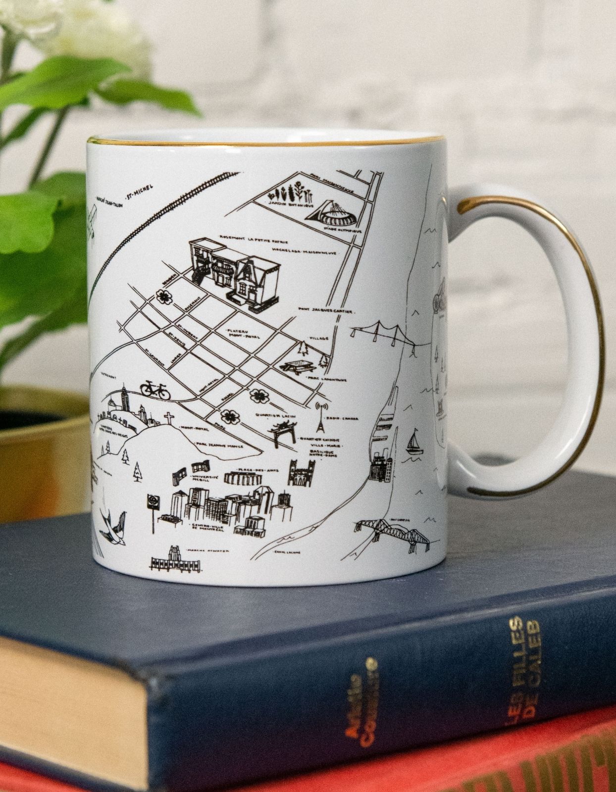 Mug ONZE Custom Illustration Touch of Real 14k Gold