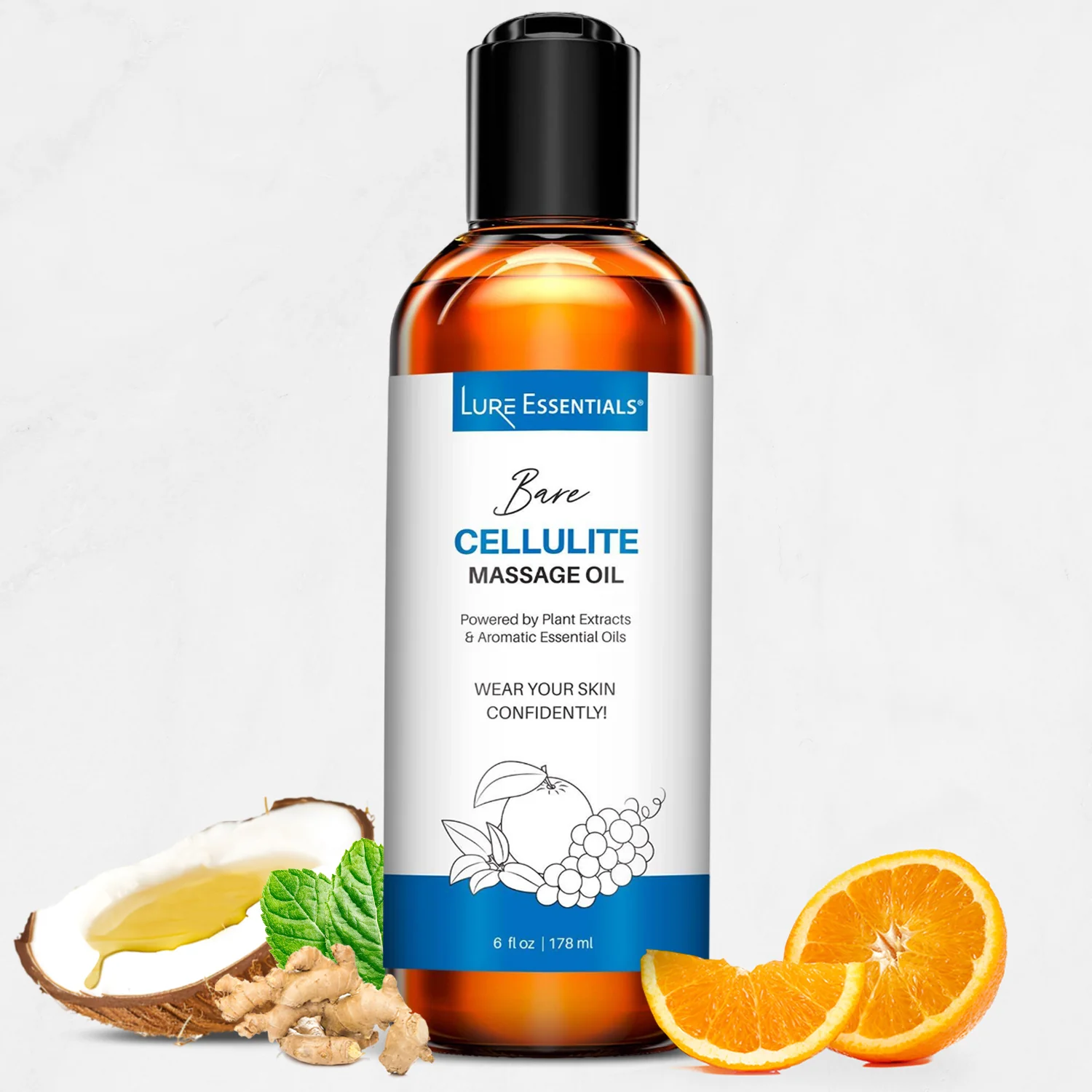 BARE Body Oil for Cellulite, Dry Skin