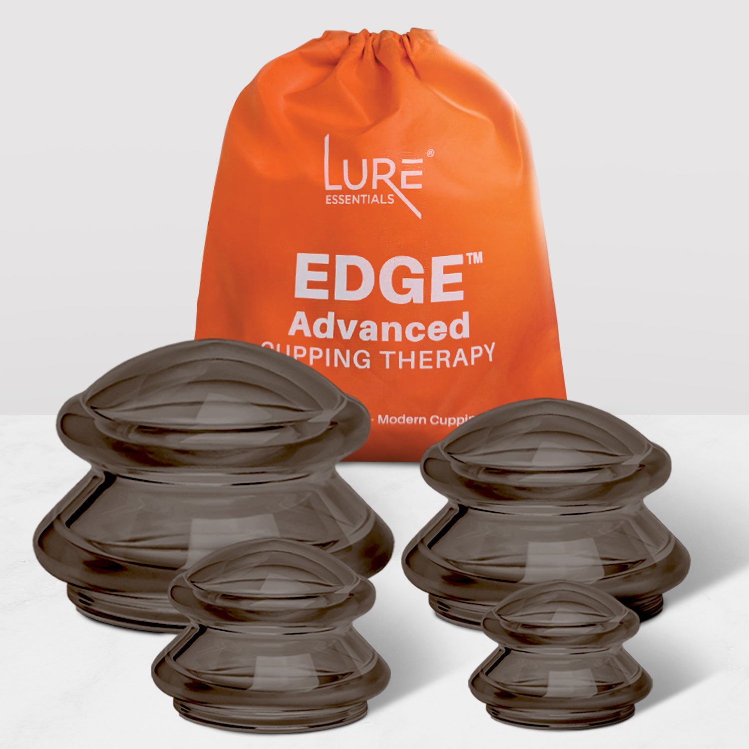 EDGE™ Cupping Therapy Set Onyx, 4 Cups