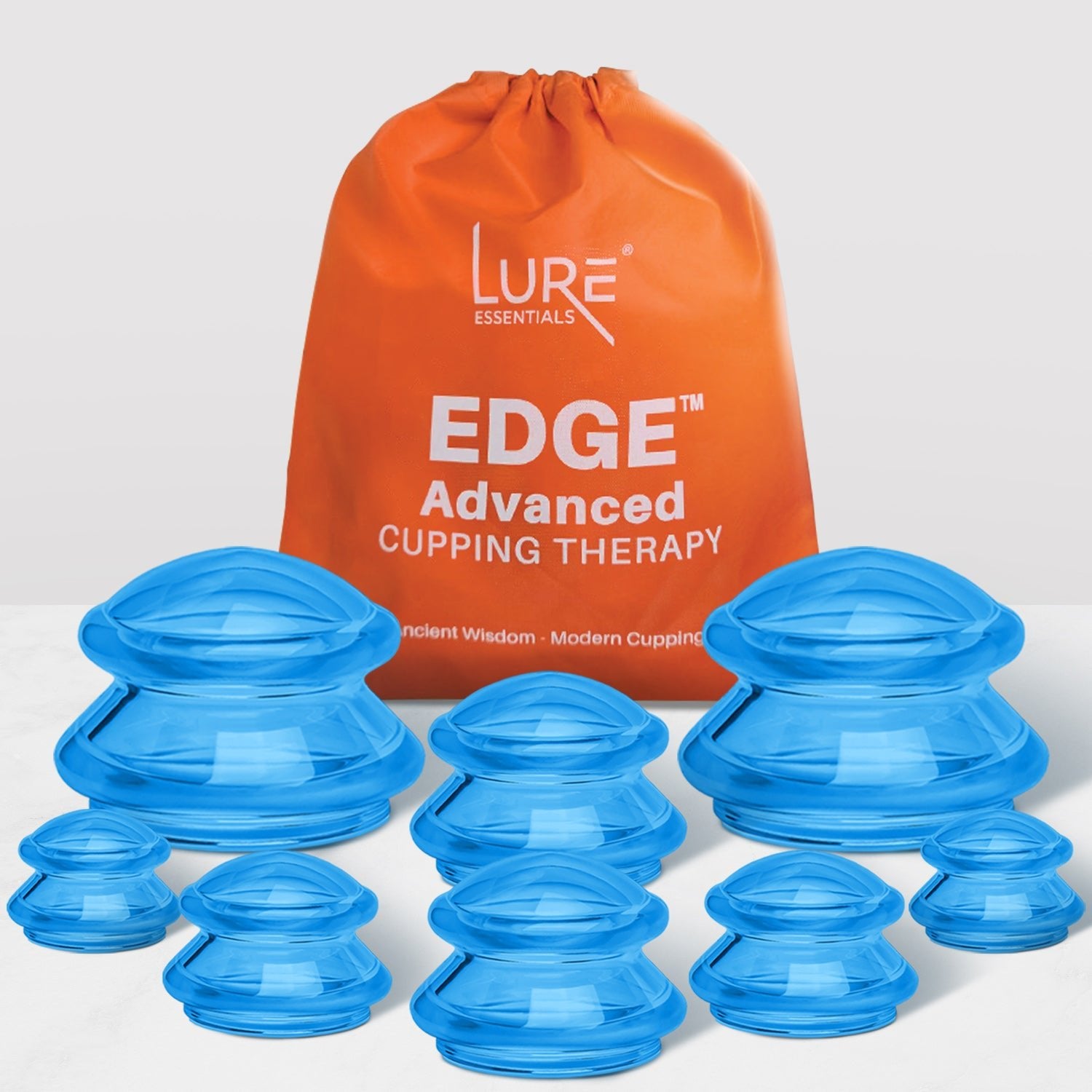 EDGE™ Pro Cupping Set Blue, 8 Cups