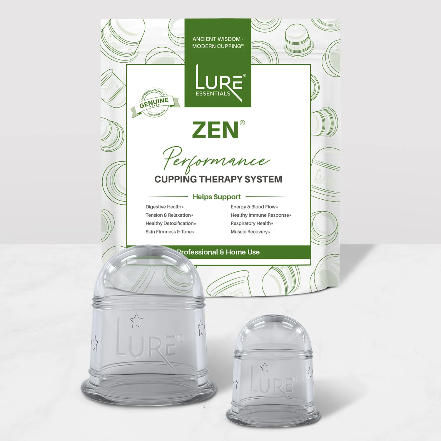 ZEN Body Cupping Set 1 Small 1 Large Cups