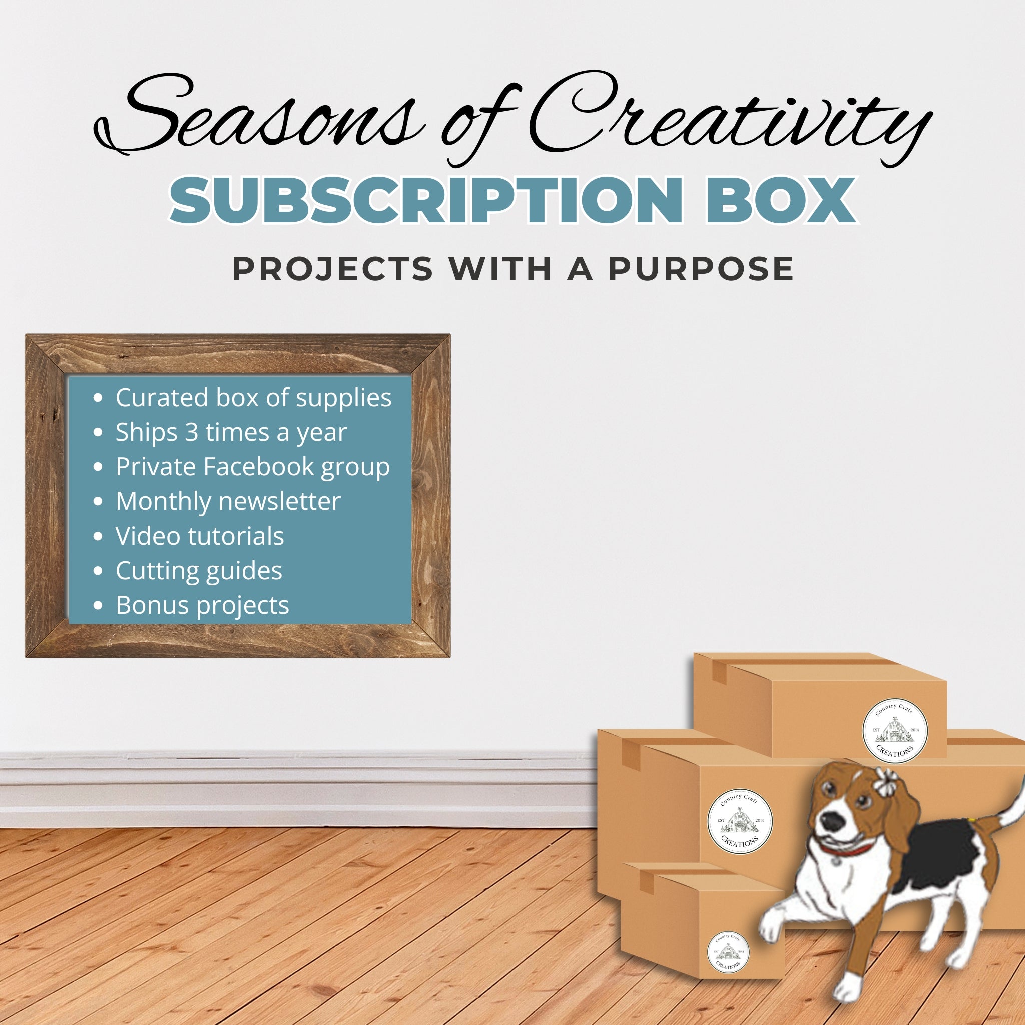 Seasons of Creativity Subscription Box - Every 4 months/Choose yearly and save 10% Starting Febuary 2025