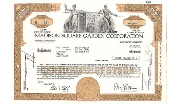 Madison Square Garden Shares