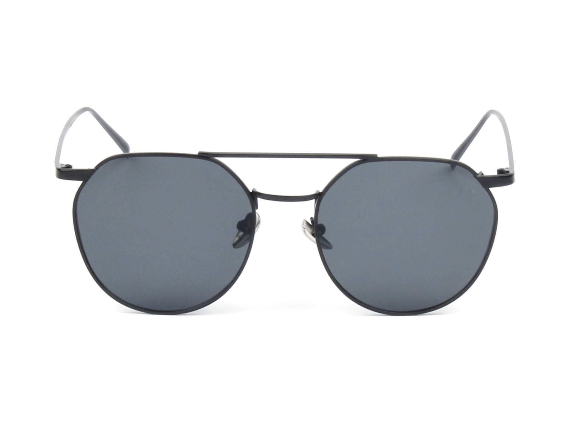 D63 - Vintage Round Mirrored Flat Lens Sunglasses