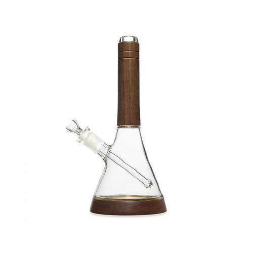 Marley Natural Glass and Walnut Wood Water Pipe