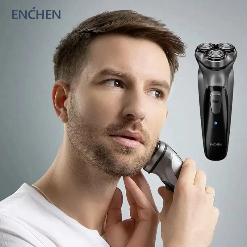 Men's USB Rechargeable 3D Floating Blade Electric Rotary Shaver