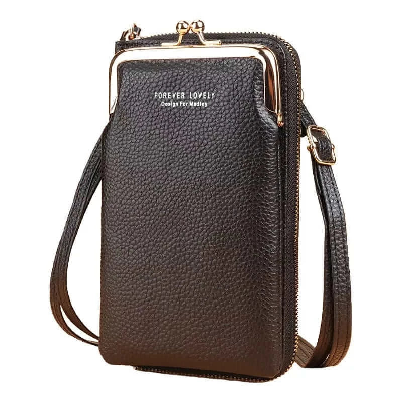 Fashionable Mini Matte Leather Crossbody Shoulder Bag for Women