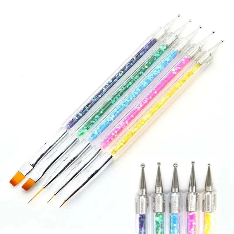Nail Art Brush Set for Manicure and Gel Polish Painting