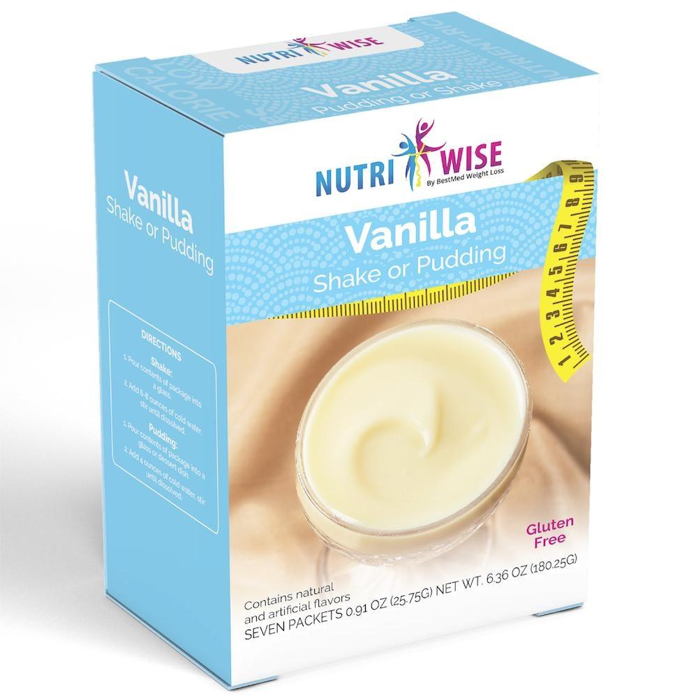 NutriWise Vanilla Shake or Pudding (7/Box)
