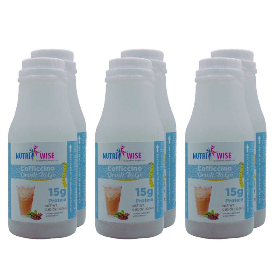 NutriWise Cofficcino Protein Drink (6-Pack Bottles)