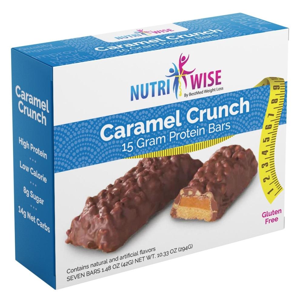 NutriWise Caramel Crunch Bar (7/Box)