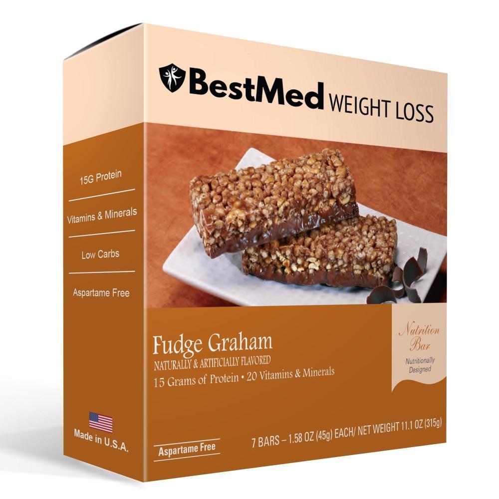 BestMed Meal Replacement Bar, Fudge Graham (7ct)