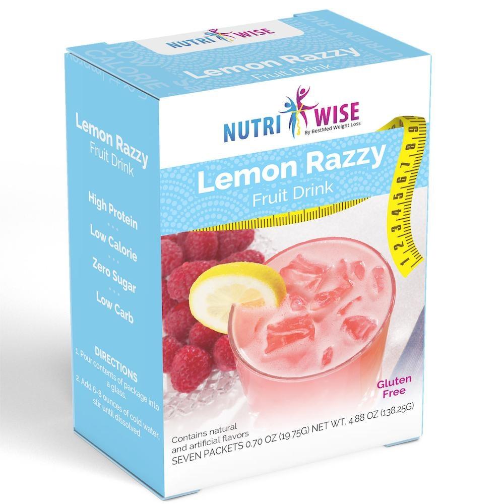 NutriWise Lemon Razzy Fruit Drink (7/Box)