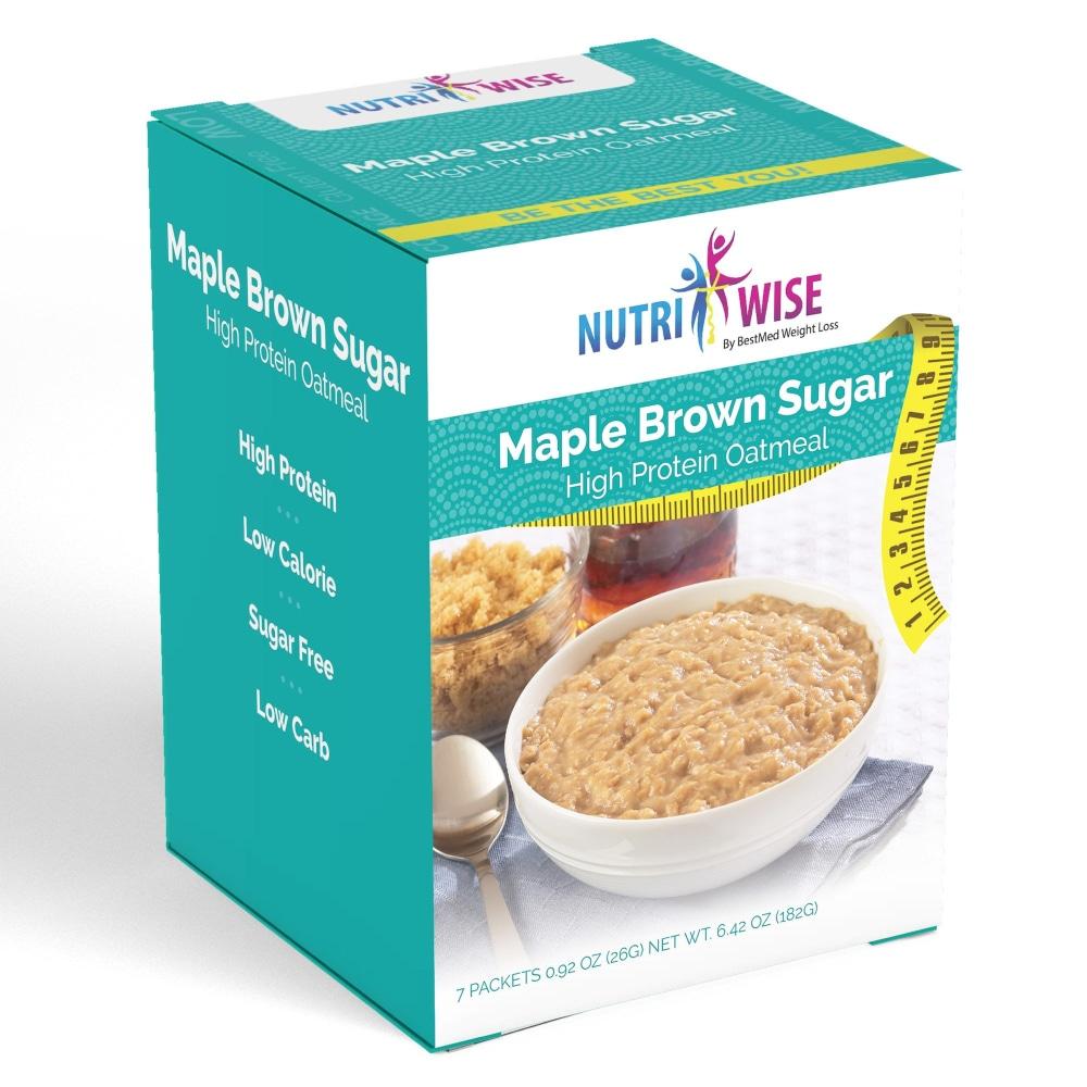 NutriWise Maple Brown Sugar Oatmeal (7/Box)