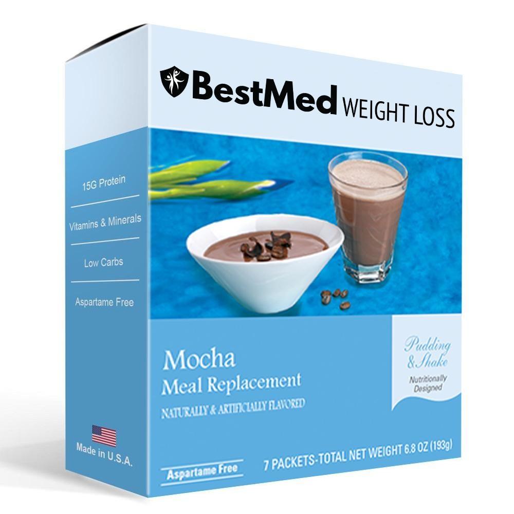 BestMed Pudding & Shake, Aspartame Free, Mocha (7ct)