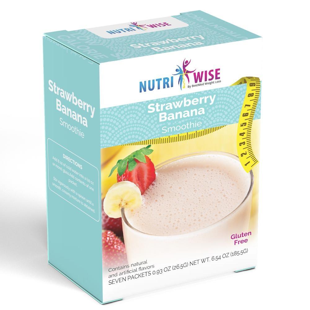 NutriWise® Strawberry Banana Smoothie (7/Box)