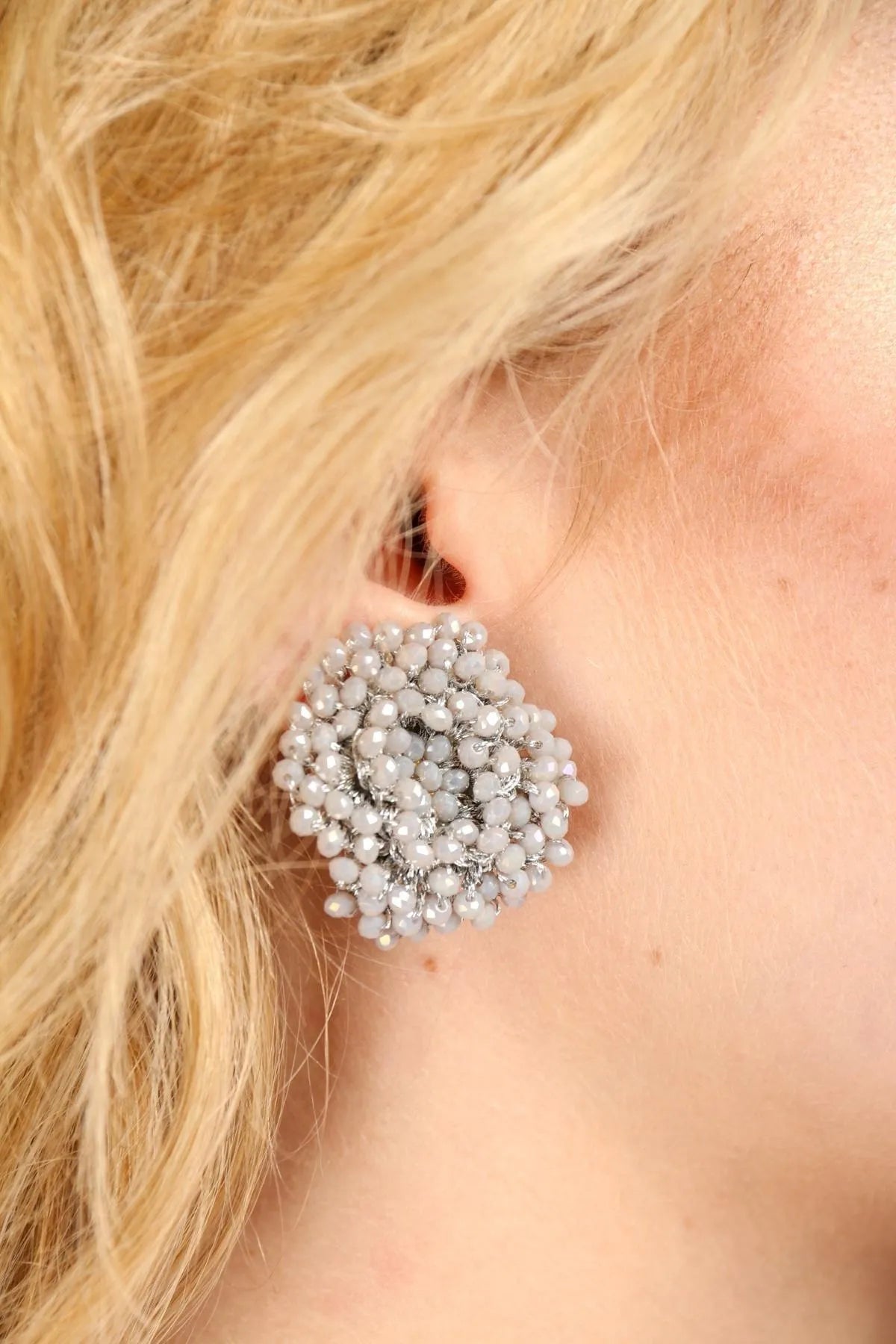 Samooh Beaded Clip-On Stud Earring