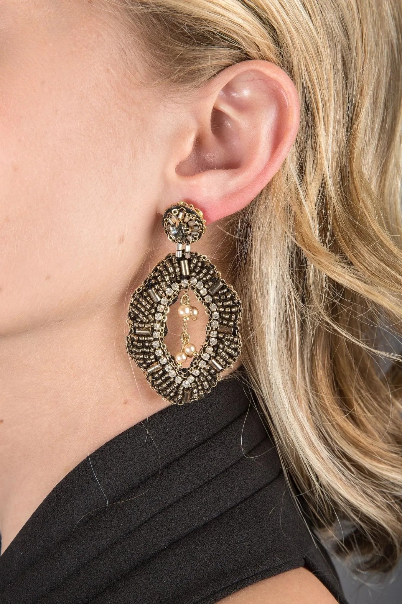 Rococo Beaded Statement Earring