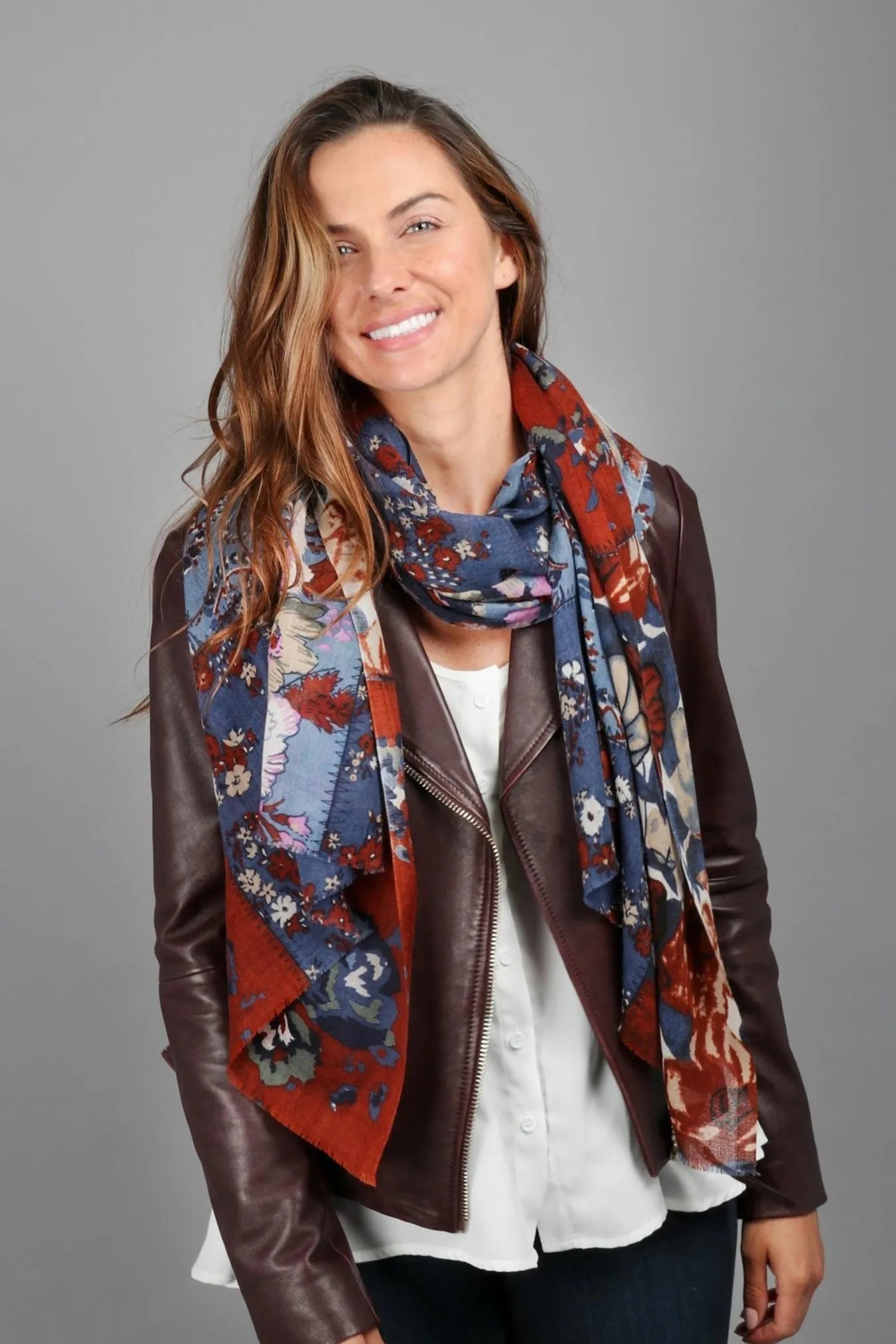 Multi Floral Printed Scarf