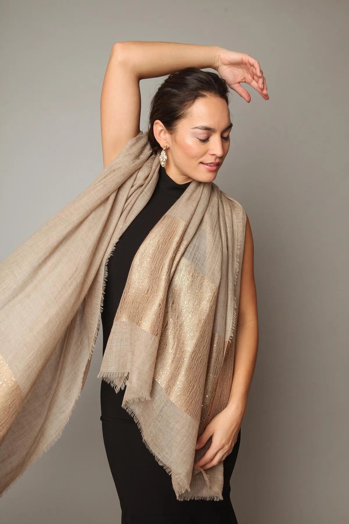 Embellished Cashmere Wrap