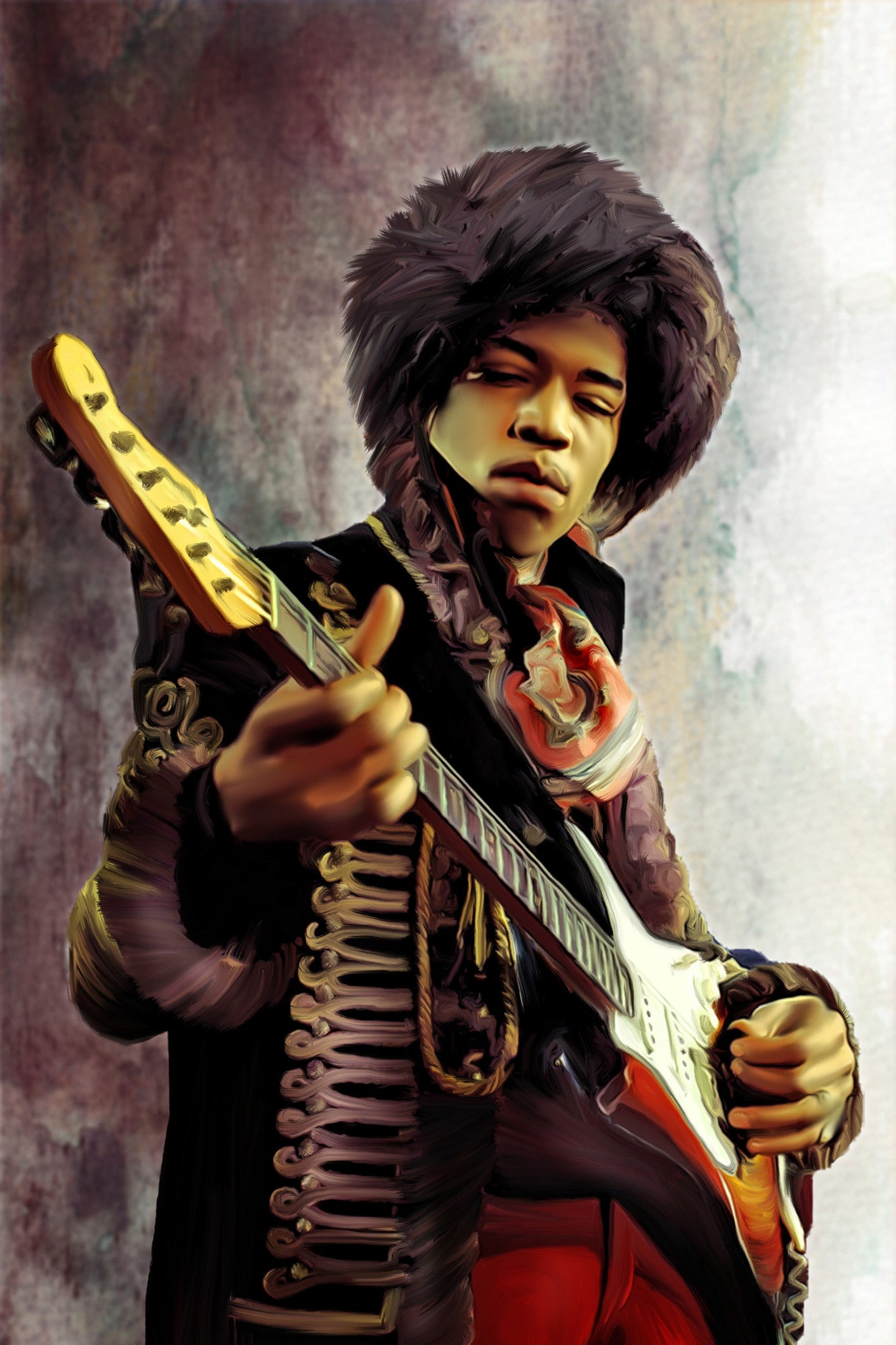 Jimmy Hendrix Digital Painting