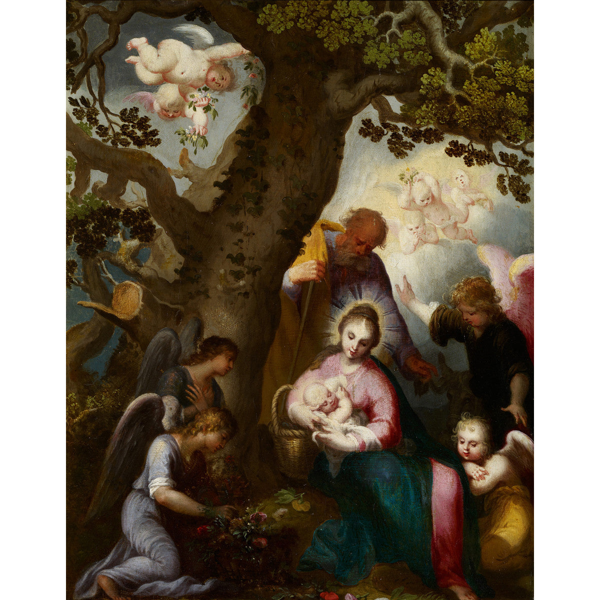 Abraham Bloemaert - Flight into Egypt