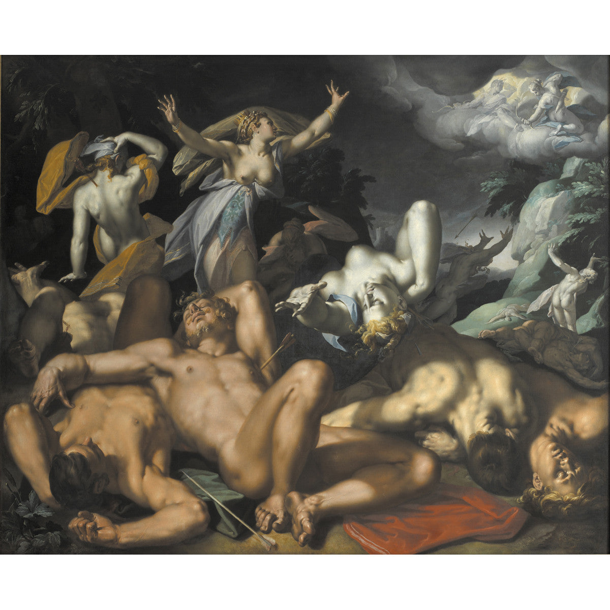Abraham Bloemaert - Niobe mourning her children