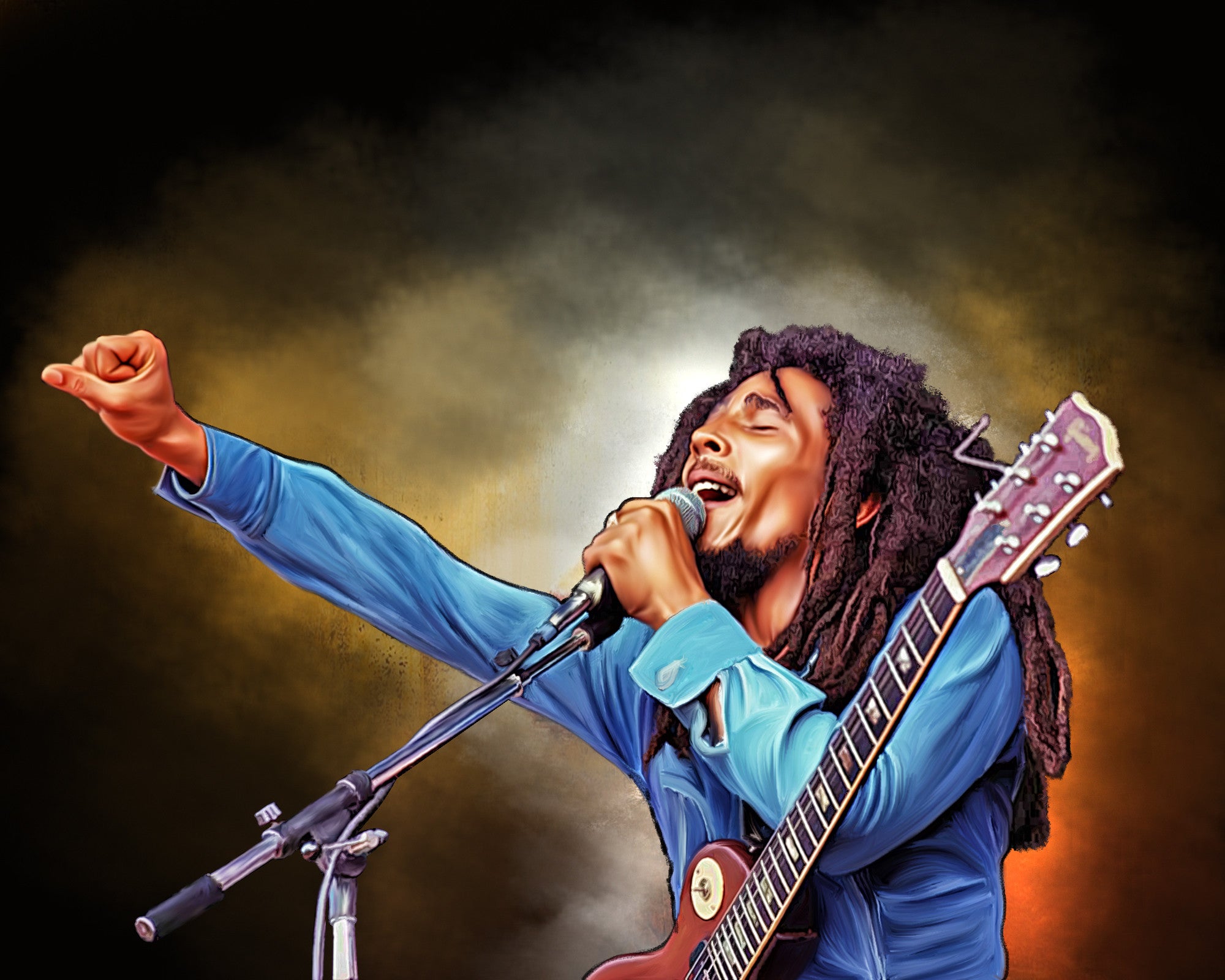 Bob Marley Digital Painting